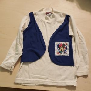 Vested Minnie Mouse long sleeve